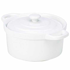 Genware Porcelain Covered Mini Casserole Dish 10.5cm/4"