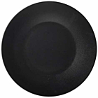 Luna Stoneware Black Wide Rim Plate 25cm/9.75"