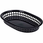 Fast Food Basket Black 27.5 x 17.5cm