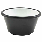 Two Tone Melamine Ramekin Black And White 59ml/2oz