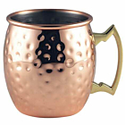 Barrel Copper Mug 40cl/14oz Hammered