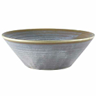 Terra Porcelain Matt Grey Conical Bowl 19.5cm