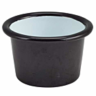 Enamel Ramekin Black 7cm Dia 90ml/3.2oz