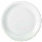 Genware Porcelain Narrow Rim Plate 22cm/8.5"