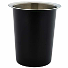 GenWare Stainless Steel Black Cutlery Cylinder