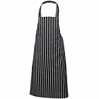 Navy Butchers Stripe Bib Apron 70cm X 100cm