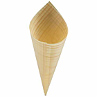 GenWare Disposable Wooden Serving Cones 15.5cm (100pcs)