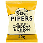 Pipers Lye Cross Cheddar & Onion Crisps