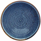 Terra Porcelain Aqua Blue Low Presentation Plate 21cm