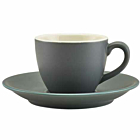 Genware Porcelain Matt Grey Saucer 12cm/4.75"