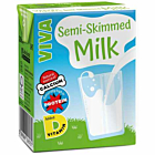 VIVA Semi Skimmed Milk Cartons