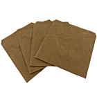 Zeus Packaging Flat Brown Kraft Paper Bags