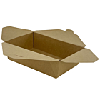 Zeus Large Kraft Compostable Leakproof Containers No.3