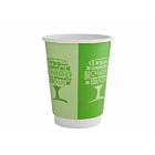 Vegware Green Tree Double Wall Hot Cups 12oz