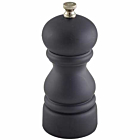 Genware Salt Or Pepper Grinder Matt Black 12.7cm