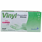 MediRite Vinyl Powdered Clear Small Disposable Gloves - unit