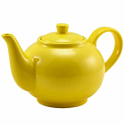 Genware Porcelain Yellow Teapot 45cl/15.75oz