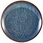 Terra Porcelain Aqua Blue Deep Coupe Plate 25cm