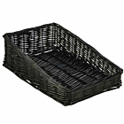 Wicker Display Basket Black 40X25X12cm