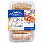 Taste of Suffolk Pork & Caramelised Red Onion Sausages - unit