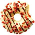 Donut Worry Be Happy Frozen Strawjelly Jam Donut