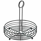 Black Wire Table Caddy 8" Dia X 8.5" (H)