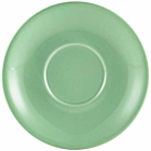 Genware Porcelain Green Saucer 16cm/6.25"