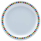 Genware Melamine 6.25" Plate- Coloured Circle