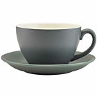 Genware Porcelain Matt Grey Saucer 16cm/6.25"