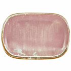 Terra Porcelain Rose Rectangular Plate 24 x 16.5cm