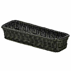 Polywicker Display Basket Black 32 x 11 x 5.5cm