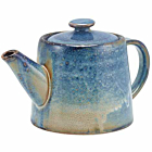 Terra Porcelain Aqua Blue Teapot 50cl/17.6oz