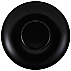 Genware Porcelain Matt Black Saucer 13.5cm/5.25"