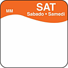 DayMark Removable Saturday Food Labels