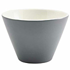 Genware Porcelain Graphite Conical Bowl 12cm/4.75"