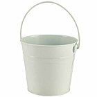 Stainless Steel Serving Bucket 16cm Dia White