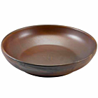 Terra Porcelain Rustic Copper Coupe Bowl 27.5cm