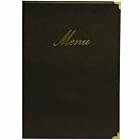 Classic A4 Menu Holder Black 4 Pages