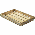 Wooden Crate Dark Rustic Finish 35 x 23 x 4cm