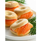 Frank Dale Frozen Mini Salmon & Cream Cheese Bagels 4cm