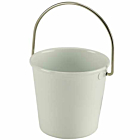 Stainless Steel Miniature Bucket 4.5cm Dia White