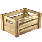 Wooden Crate Rustic Finish 22.8x16.5x11cm