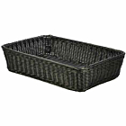 Polywicker Display Basket Black 46 x 31 x 10cm