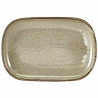 Terra Porcelain Grey Rectangular Plate 24 x 16.5cm