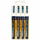 Chalkmarkers 4 Pack White Medium