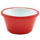 Two Tone Melamine Ramekin Red And White 59ml/2oz