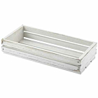 Wooden Crate White Wash Finish 25 x 12 x 5cm