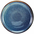 Terra Porcelain Aqua Blue Coupe Plate 19cm