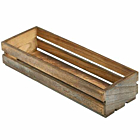 Wooden Crate Dark Rustic Finish 34 x 12 x 7cm