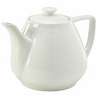 Genware Porcelain Contemporary Teapot 92cl/32oz